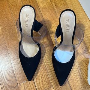 SCHUTZ Black/transparent s-Sionne size 7.5